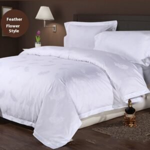Duvet Cover — Feather & Ripple Jacquard