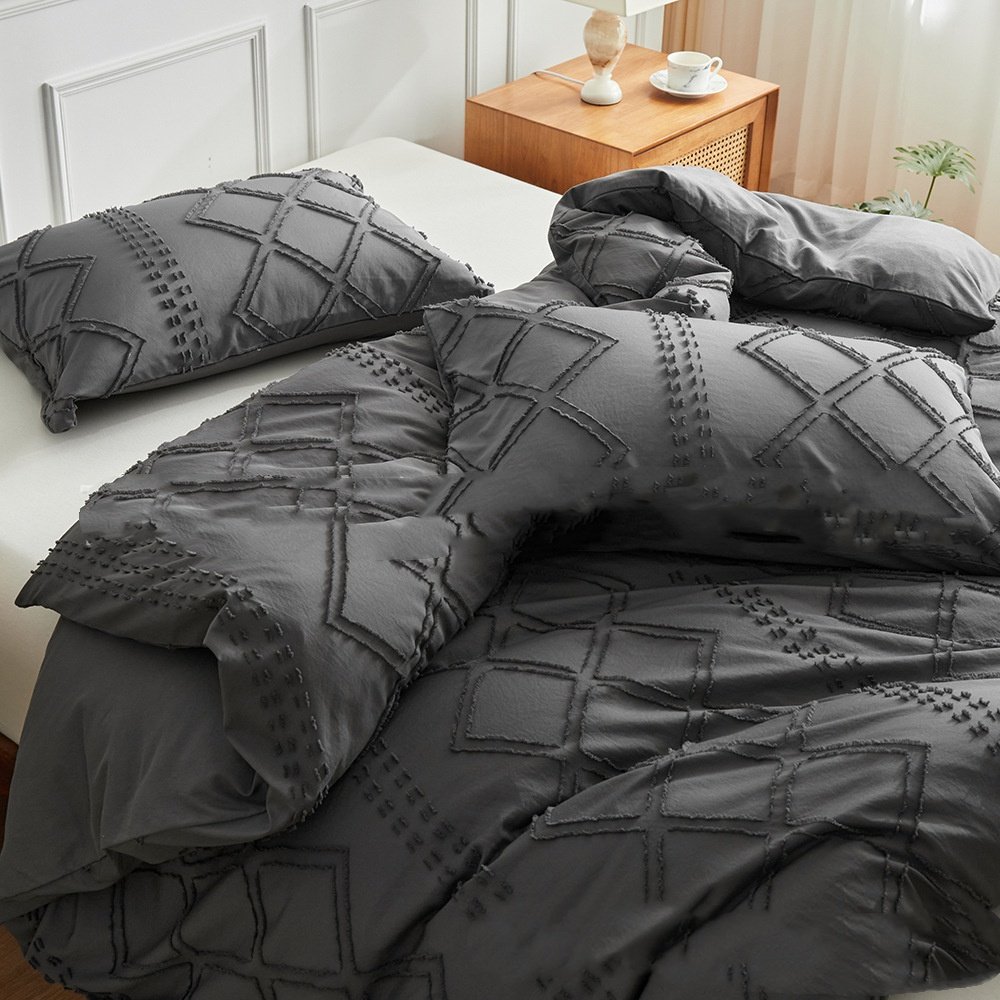 Duvet Cover Set — Cut-Texture Geometry